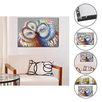 1 Nastavite Fancy Wall-mounted Elegantno Umetnost Slikarstvo Stensko Slikarstvo Sončnično/Owl Vzorec Fine Izdelave
