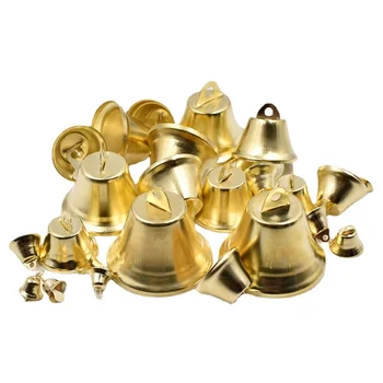 10-50mm golden Bell odprti rog železa bell hišni Zvonec, Božič, Novo Leto dekorativni DIY nakit dodatki materiali