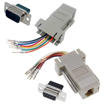 10Pcs DB9, Da RJ45 Modularni Adapter, DB9, Da RJ45 Ženski Priključek Ethernet Adapter Enostaven Za Uporabo