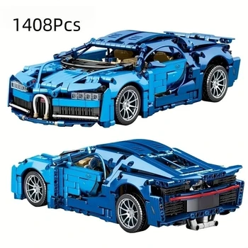 1408 KOS Mehanske bloki Dirke Bugatti znamenite dirke avtomobilov modele, primerne za otroke in fantje zbrati avto igrače