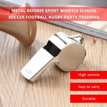 1pc Nov Prihod Kovinski Piščalka Sodnika Šport Rugby Stranka Usposabljanje Šola Nogomet HotSale Dropshipping
