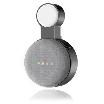 1Pcs Primerna za Google Audio za Google Gnezdo Mini Stenski Nosilec Druge Generacije Vtičnico Visi Obešalnik Nosilec-Črn