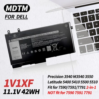 1V1XF Laptop Baterije Združljiv z Dell Latitude 5400 5410 5500 5510 Natančnost 3540 3550 Inspiron 7590 7591 7791 2-v-1 Serija