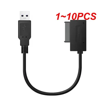 1~10PCS 35 cm USB Adapter PC 6P+7P DVD-Rom SATA Na USB 2.0 Pretvornik Slimline Sata 13 Pin Adapter Pogon Kabel Za Prenosni RAČUNALNIK