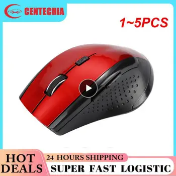 1~5PCS 2,4 ghz Wireless Mouse Računalniške Miške, Igralec Ergonomska Miška Optični Neslišno USB Miši Tiho Mause Brezžično Za PC