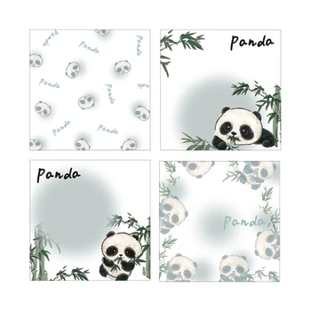 2024 Novih 50 Listov Prenosni Lepljive Opombe Srčkan Panda Bambusa Opomba Blazine jo je Objavil Ink-dokaz, Da Ne Seznamov Kontrolnih Opomnike