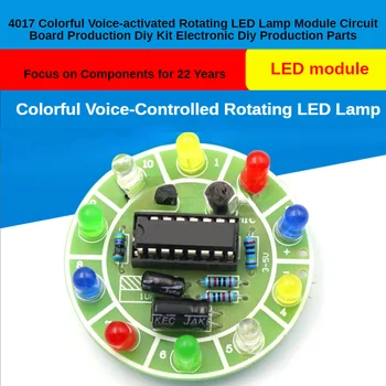 4017 Pisane Glas, ki se Aktivira Obračanje LED Lučka Modul Vezje, Proizvodnja Diy Komplet Elektronskega Diy Proizvodnja Delov