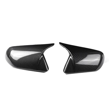 ABS Ogljikovih Vlaken Rog Slog Strani Vrat Rearview Mirror Kritje Trim Lupine Skp Deli, Pribor Za Ford Mustang 2015-2022