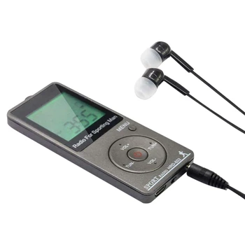 AM FM Prenosni Radio Osebnih Radio s Slušalkami Walkman Radio z Baterijo za ponovno Polnjenje Digitalni Prikaz Stereo Radio