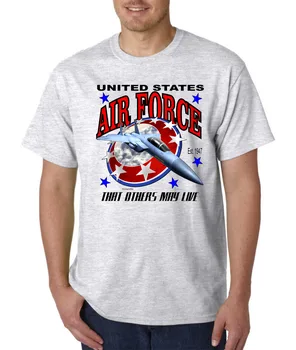 Bayside Narejen ZDA T-shirt United states Air Force Da Drugi Lahko v Živo dolgimi rokavi