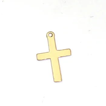 Beadsnice ID39894smt4 Zlato, ki je Napolnjena Križ obesek kroglice za Ogrlico, Zapestnico, zaradi Česar Čar Nakit