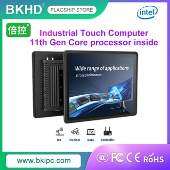 BKHD Dotik Računalnik Intel 11. Gen Core i3 i5, i7, Primerna za Industrijsko Avtomatizacijo Is Komercialna Oprema Windows, Linux