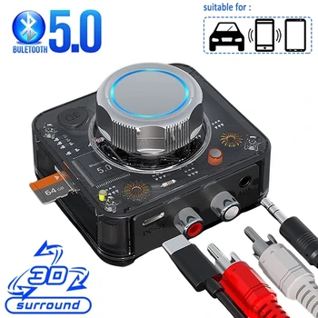 Bluetooth 5.0 Avdio Sprejemnik 3D Stereo Glasbeni Brezžični Adapter TF Kartice RCA 3.5 3.5 mm AUX vhod Za komplet Žično Zvočnik izhod za Slušalke