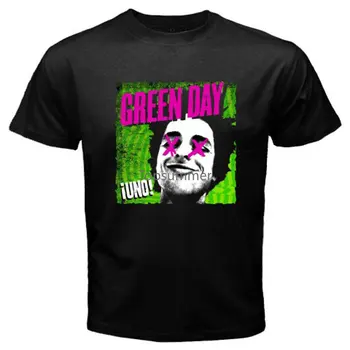 Brandest Moških Kul Green Day Uno Rock Band Natisnjeni moška Moda T Shirt Novost Vrhovi Meri Kratek Rokav Tees