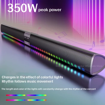 Caixa de som bluetooth Echo wall zvok brezžični Bluetooth zvočnik z LED barvne lučke TV projektor za Domači kino subwoofer