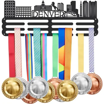 Denver Geografija Medaljo Obešalnik Zaslon za Šport Medaljo Zaslon Stojalo za 60+ Medalje Trophy Imetnik Nagrade Trak, Nosilec Zaslona Steno