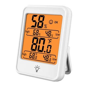 Digitalni Termometer, Higrometer Notranja Temperatura in Vlažnost Merilnik Monitor Metrov z Velikim LCD Zaslon za Dom Spalnica