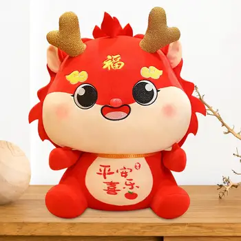 Dragon Polnjene Živali Kitajskega Novega Leta Okraski Kitajski Zmaj Plišastih Lutka za Apartma Dnevna Soba Posteljo Darilo za Rojstni dan Urad