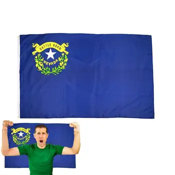 Državna Zastava Dekor Vezene Sešiti Dvojno Stranicami Poliester Zastav S Medenina Grommets Zbledi Dokaz Velike Pasice