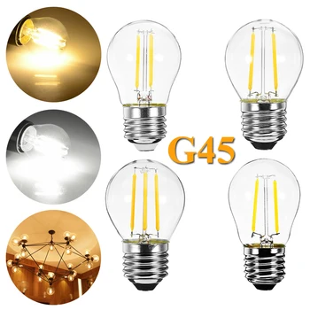 E27 Letnik LED Žarnice, Žarnice Bele 2W 4W 6W Zamenjajte Žarnice 20 W 40 W 60 W Žarnica G45 Vijak Znanja Retro Edison Žarnica 220V