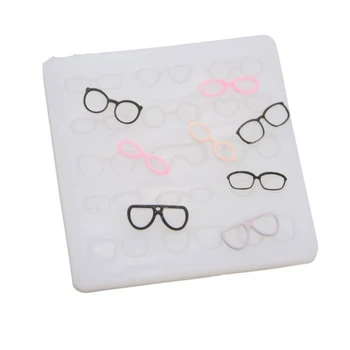 Eyeglass Okvirji Obrti Silikonski Kalup Mehko Glino Za Obraz Smolo Plesni Dropship