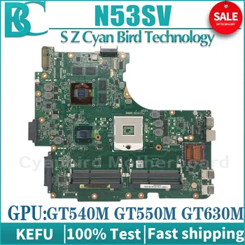 KEFU N53SV Mainboard Za ASUS N53SV N53SN N53SM N53S Prenosni računalnik z Matično ploščo GT540M/GT550M GT630M 2/4*Reže Maintherboard