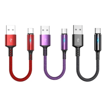 Kompaktni USB C do USB napajalnim&Podatkovni Kabel 2.4 Kabel Žice 25 cm Kratek Kabel,Plastika in Aluminij Zlitine Materiala