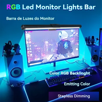 Led Monitor Osvetlitev Bar RGB Stepless Zatemniti Svetilke Zaslon Visi Računalnik Lučka Na Zaslonu Sveti PC Doma Spalnica Študija Urad