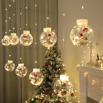 LED Pravljice Zavesa Svetlobe Niz Božično Želijo Žogo Bakrene Žice Festoon Garland Lučka za Poročno zabavo na Prostem, Doma Dekoracijo