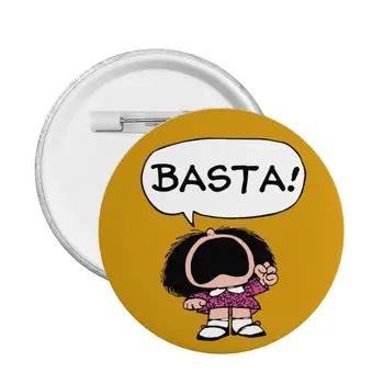 Mafalda Basta Pin Značko Quino Argentina Risanka Klobuki Pinback Gumbi, Broške Punco, Darilo