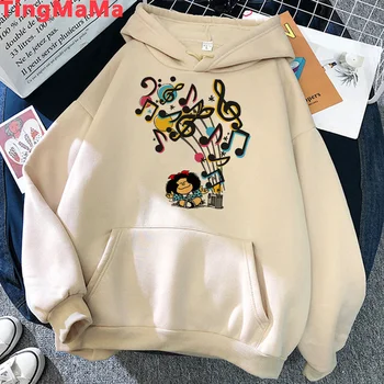 Mafalda hoodies male tiskane hip hop 2021 moški, ki so hoody anime
