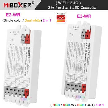 Miboxer 2.4 G Daljinski upravljalnik WiFi Eno barvo/Dual bela 2 v 1 LED Trak Krmilnik RGB/RGBW/RGBCCT 3 v 1 Svetlobni trak Dimmer