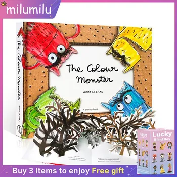 MiluMilu Original Otrok Priljubljenih Knjig Barvo Pošast 3D Barvanje angleški Dejavnosti Zgodba slikanica Za Otroke