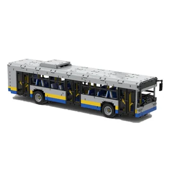 MOC-59883 12m Bus (1:18) RC Električni Gradnik Sestavljanje Modela • 3659 Deli gradnikov Otroci Rojstni dan po Meri Igrača Darilo