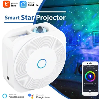 Moes Tuya WiFi Smart Star Projektor Galaxy za Počitnice Stranka APP Nadzor Pametni Dom Meglica Projektor deluje za Dom Alexa