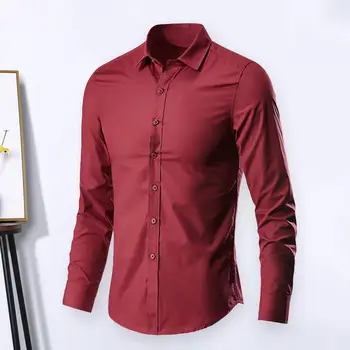 Moške Luksuzni Priložnostne Formalno Majica Dolg Rokav Slim Fit Poslovno Obleko Moški Majice, Vrhovi