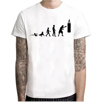 Moški T-Shirt Boks Majica S Kratkimi Rokavi O - Vratu Bela Tee Moški Oblačila W6 Vrhovi Majica Za Moške Prilagojene T Srajce Posebna