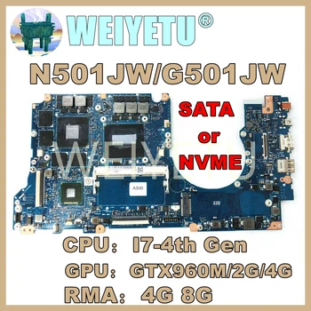 N501JW z i7-4. Gen CPU GTX960M 4G/8G RAM Matično ploščo Za ASUS N501JW UX501JW UX501J N501J G501J G501JW Laptop Mainboard