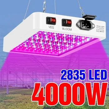 Najnovejši 4000/5000W Celoten Spekter LED Raste Svetlobe IP65 Rastlin Žarnice Hydroponic Lučka Toplogrednih Svetilke Cvet Rast Osvetlitev Polje