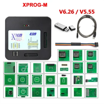 Najnovejši XPROG-M, V6.26 Dodajanje Novih Dovoljenja V5.55 X-PROG M Kovinsko Škatlo XPROG ECU Programer Orodje X Prog M, V6.26 Polno Adapterji