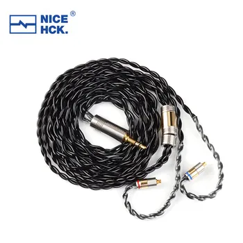NiceHCK BlackCat Cinkove Zlitine Bakra Olje Namočene HI-fi Slušalke Kabel 3.5/2.5/4.4 mm MMCX/0.78 mm/QDC/N5005 2Pin za F1 D13 N5005