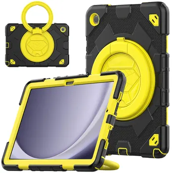 Oklep Ohišje Za Samsung Galaxy Tab A9 SM-X110 X115 A9 Plus SM-X210 SM-X216B 360 Rotacijski Pokrov 3-v-1 za Varstvo Trak Ročaja