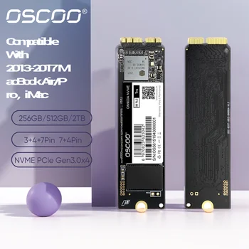 OSCOO NVMe PCIe Gen3.0*4 SSD za Macbook 2013-2017 Macbook Air A1465 A1466 A1398 A1419 A1418 SSD Notranji Pogon ssd
