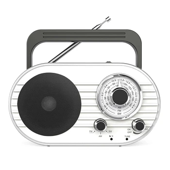 Prenosna Polnilna SEM SW, FM Tranzistor Starejših Radio Z 2 Načini za Bliskavico, Zvočnik, Primeren Za uporabo Doma In na Prostem Trajne