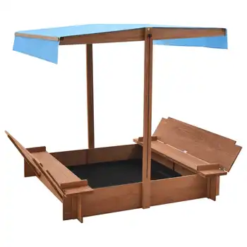 Prostem otroška več-funkcionalne sandboxie igrača klop s streho