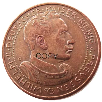 PRUSIJA (nemški S.) 3 Oznaka 1913 Dokaz - Bron - VZOREC - Wilhelm II Kopija Kovanca