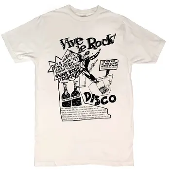 Seditionaries Vive Le Rock Bela moška T-Shirt majica
