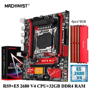 STROJNIK RS9 X99 matične plošče in Kombinirani LGA 2011-3 Xeon Kit E5 2680 V4 CPU DDR4 32GB RAM 2133MHz Pomnilnik SSD NVME M. 2 Štirih Kanalov
