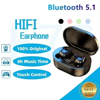 TWS E7S Brezžične Bluetooth Slušalke z Mikrofonom LED Zaslon Čepkov za Xiaomi Huawei Samsung Vivo