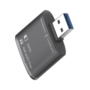 Univerzalni USB2.0/USB3.0 do NM Card Reader Združljiv za Več Operacijski Sistem Hiter Prenos Podatkov Hitrosti Kompakten